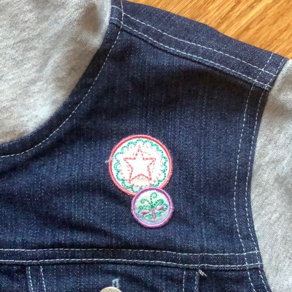 American Girl Hooded Denim Jacket - Picture 6 of 9